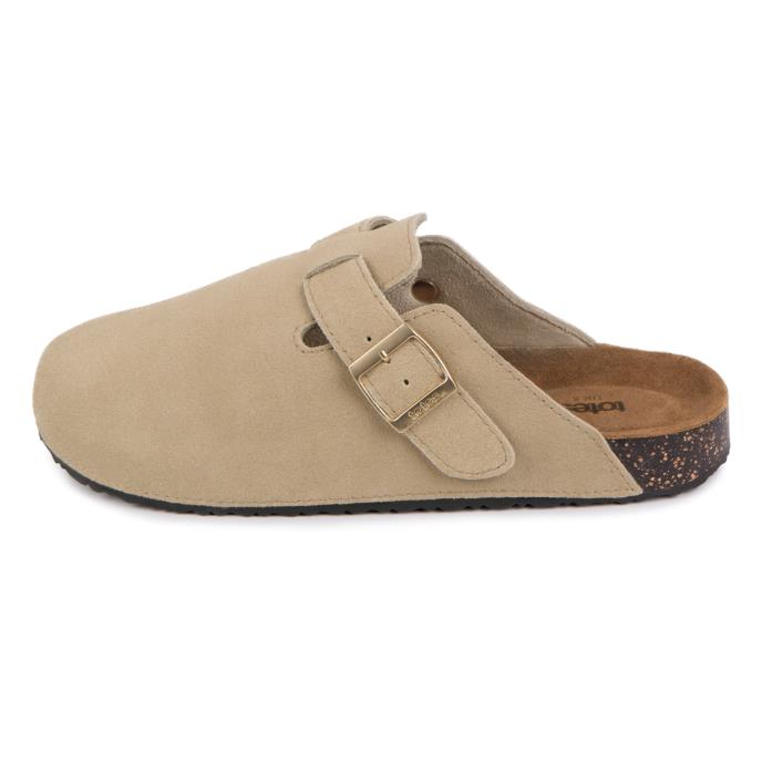 totes® Ladies Suede Clog Sand Extra Image 2